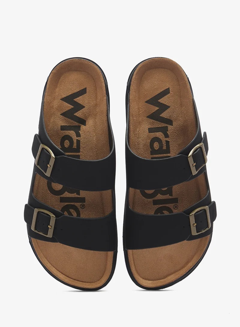 Wrangler Belville Flat Sandals Black
