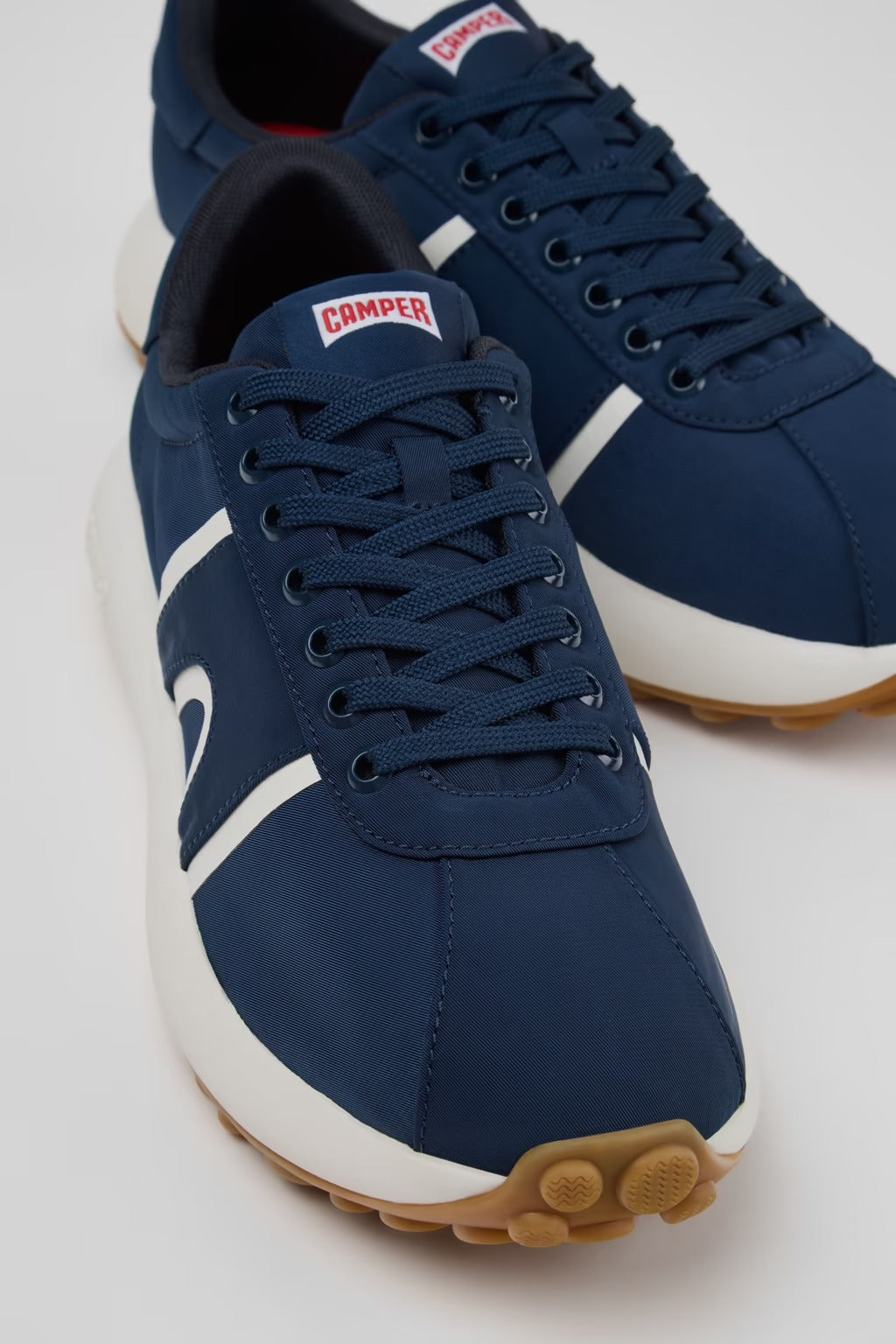 Camper Pelotas Athens Blue Textile Sneakers for Men.