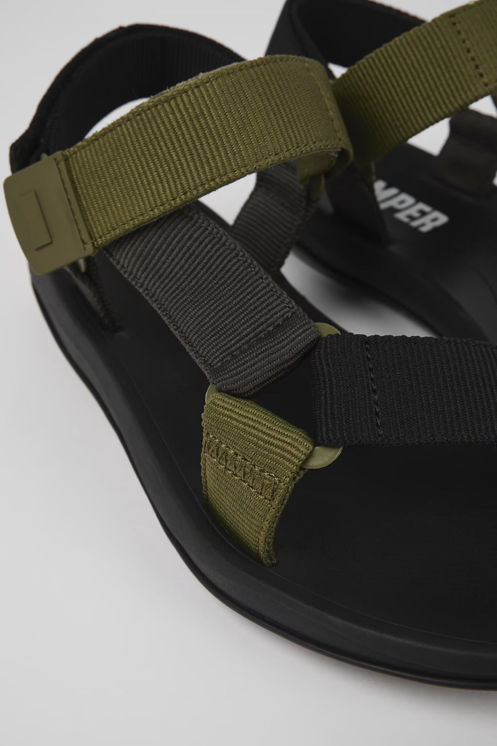 Camper Textile Sandal for Men Green