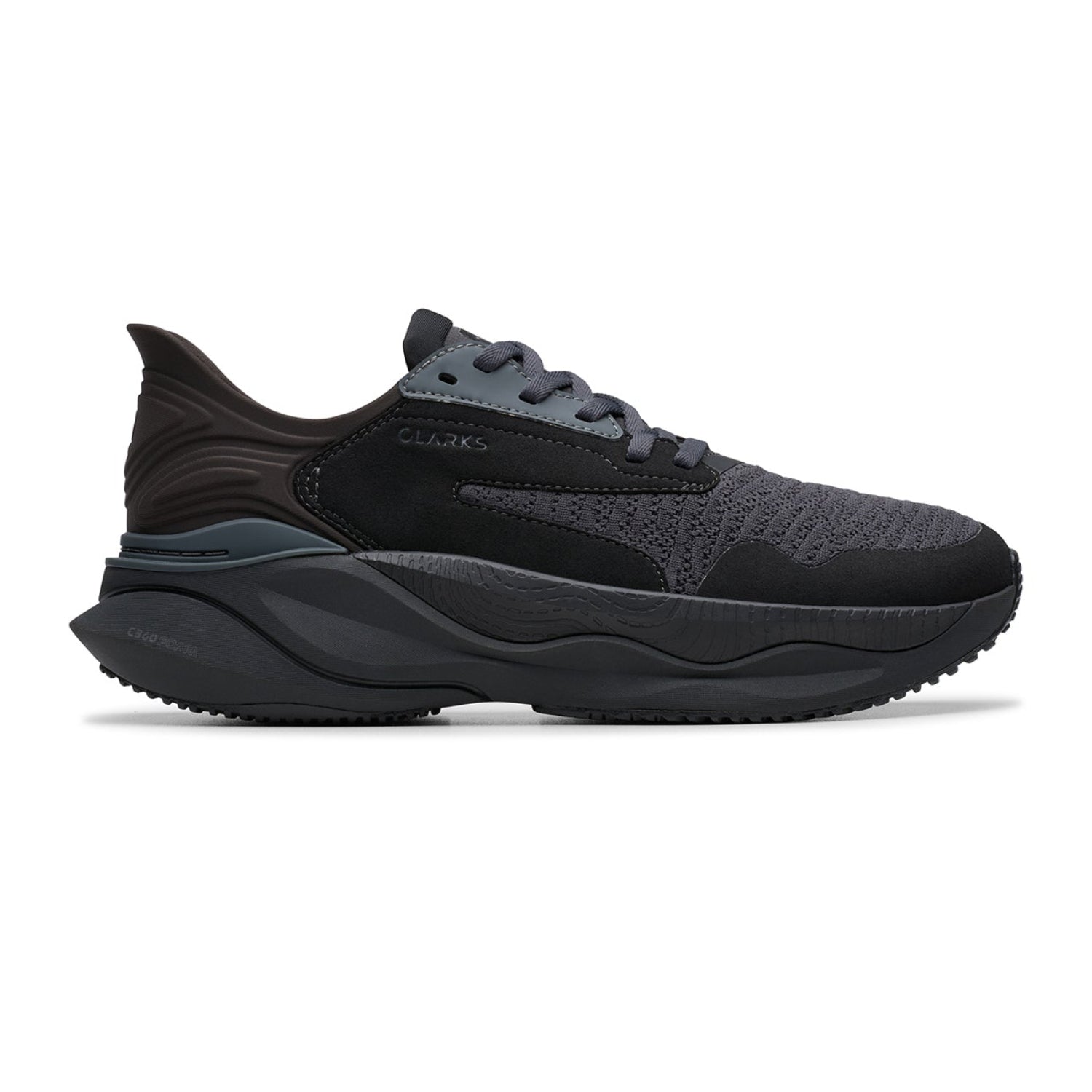Clarks Pace Men's Comfort Trainers Black