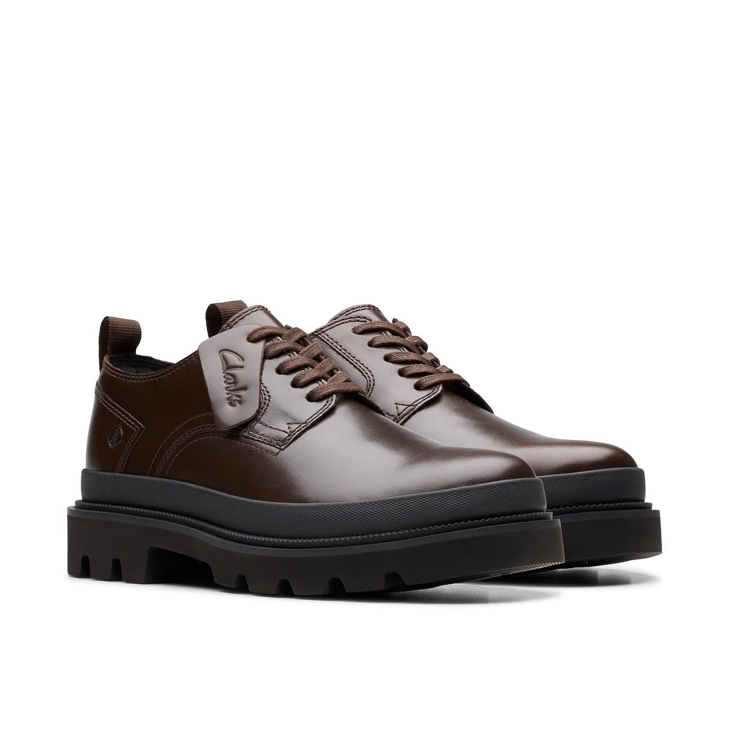 Clarks Badell Lace Up HI Shoe Brown