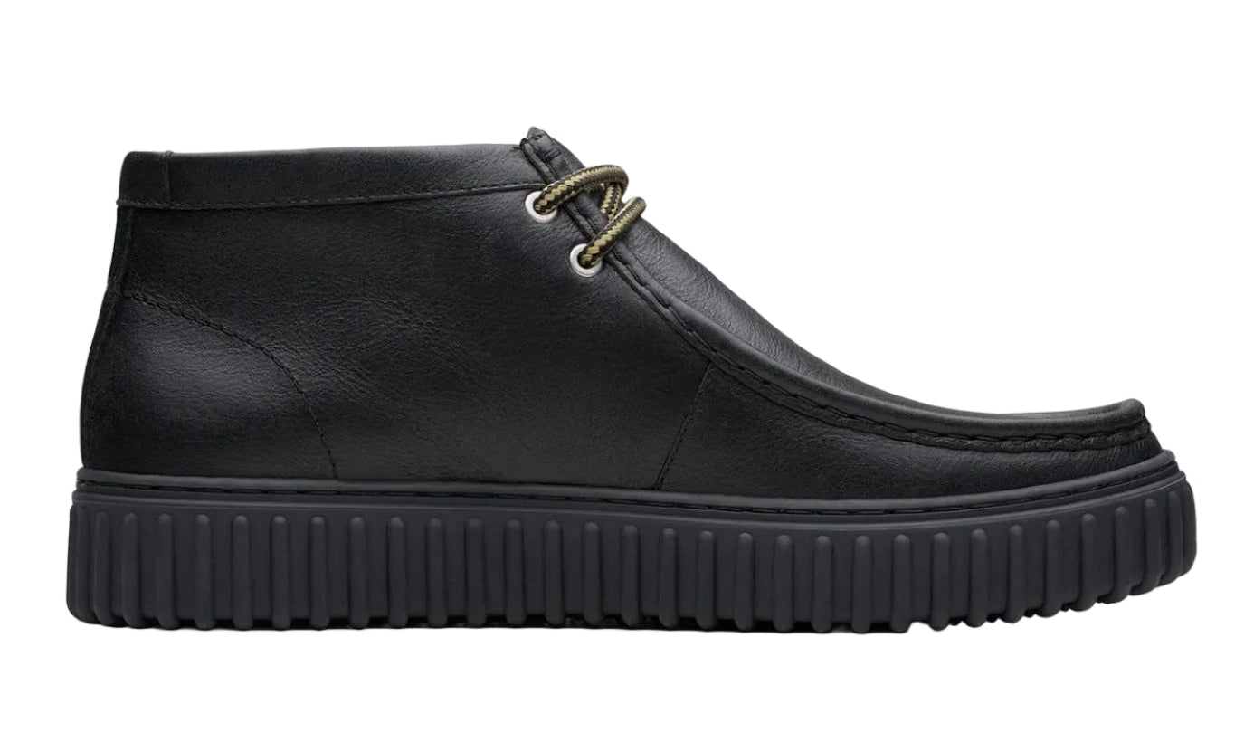 Clarks Hi Torhil Leather Shoes Black