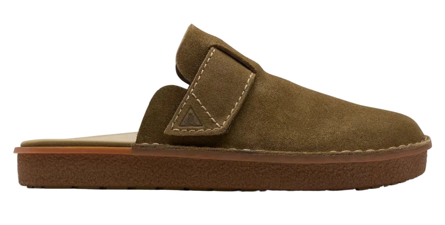 Clarks Litton Mule Olive Green