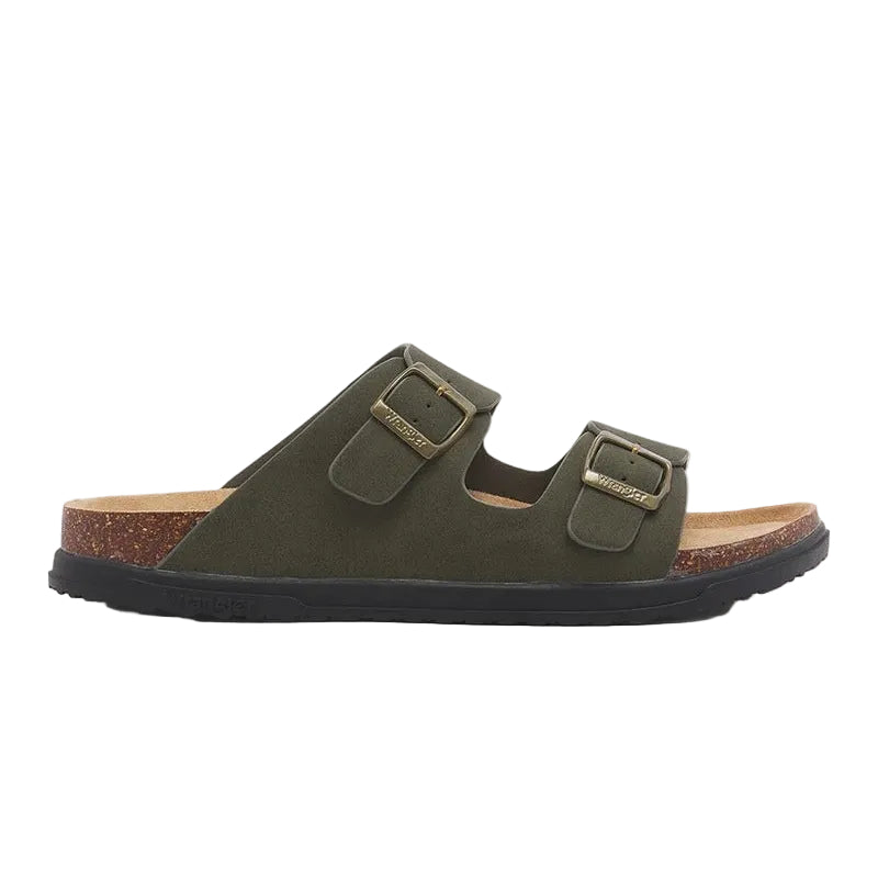 Wrangler Belville Flat Sandals olive green