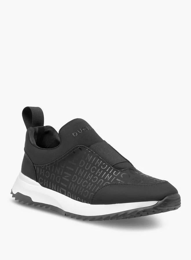 Duchini Mono Print Slip-On Sneaker BLK