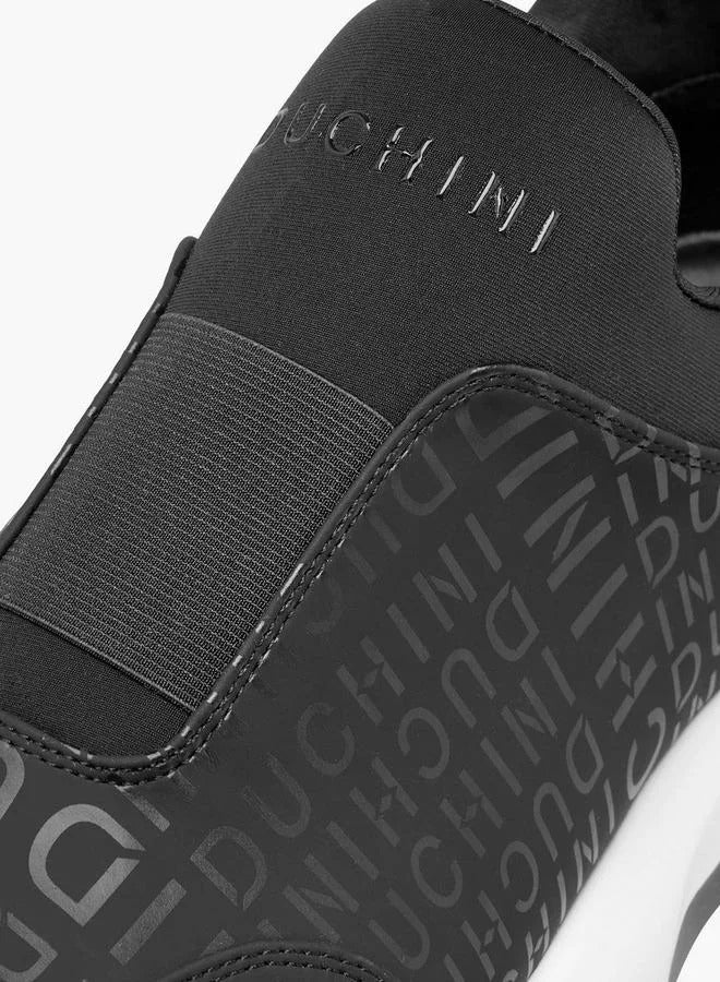 Duchini Mono Print Slip-On Sneaker BLK