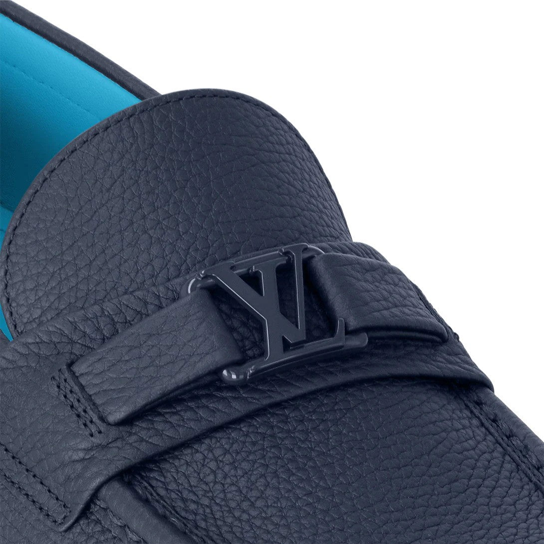 L.V Grain Leather Majore Loafer Blue