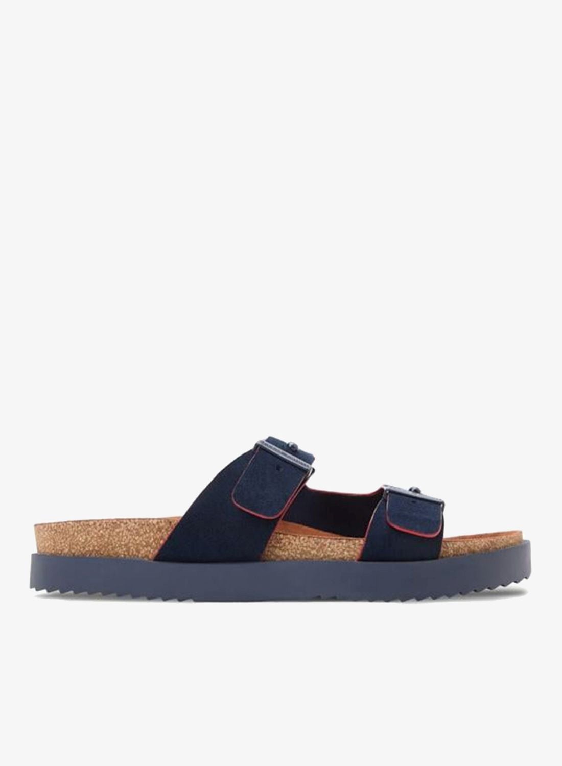 Tommy Hilfiger Suede Buckle Cork Footbed Sandals
