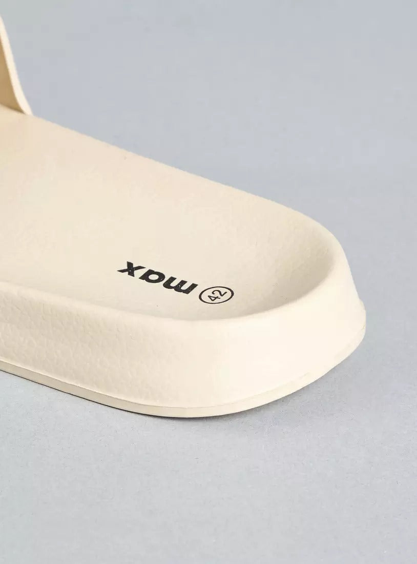 Typographic Detail Slides Beige