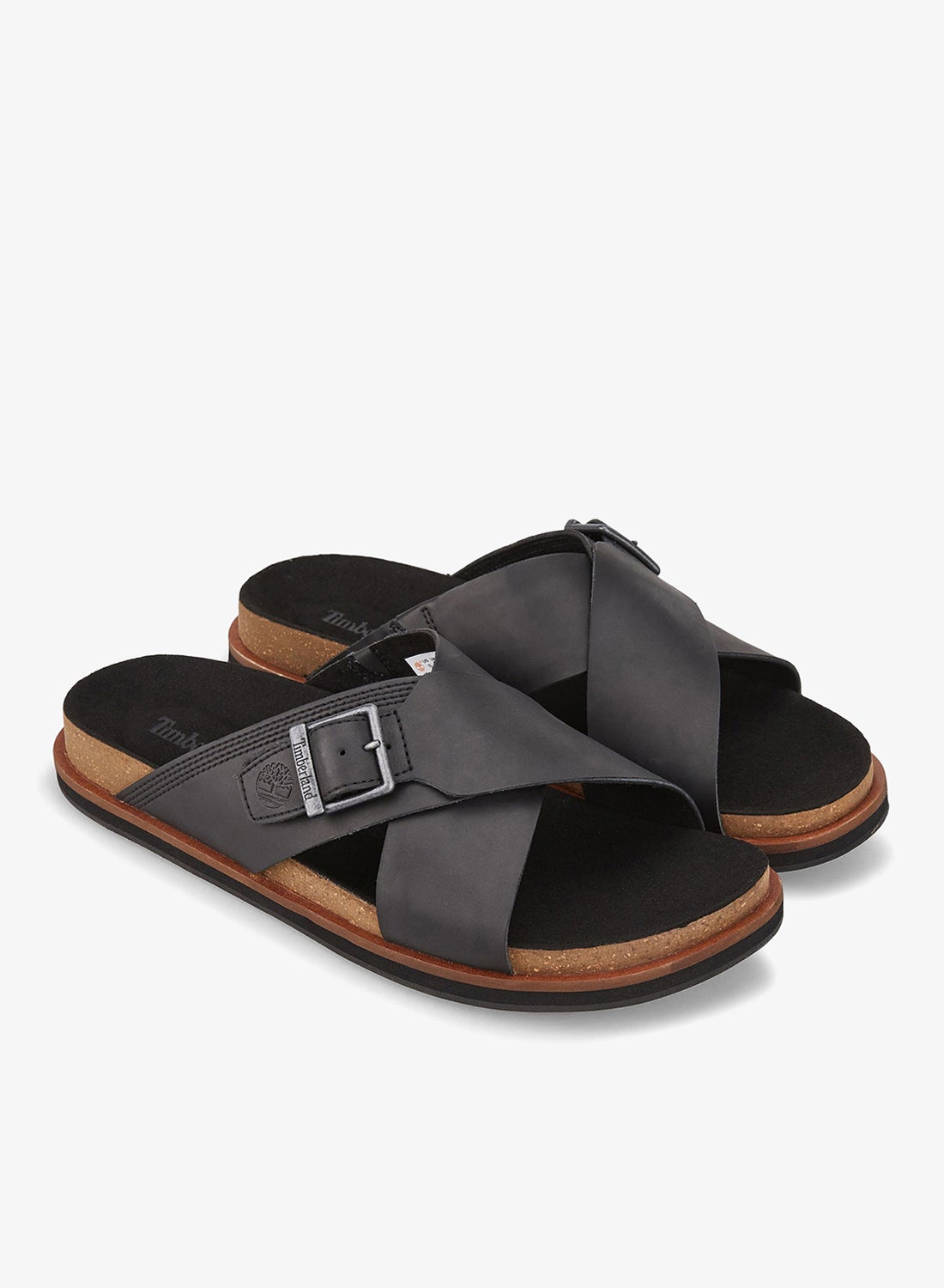 Timberland Men's Amalfi Vibes Cross Slides Black - Jango Mall