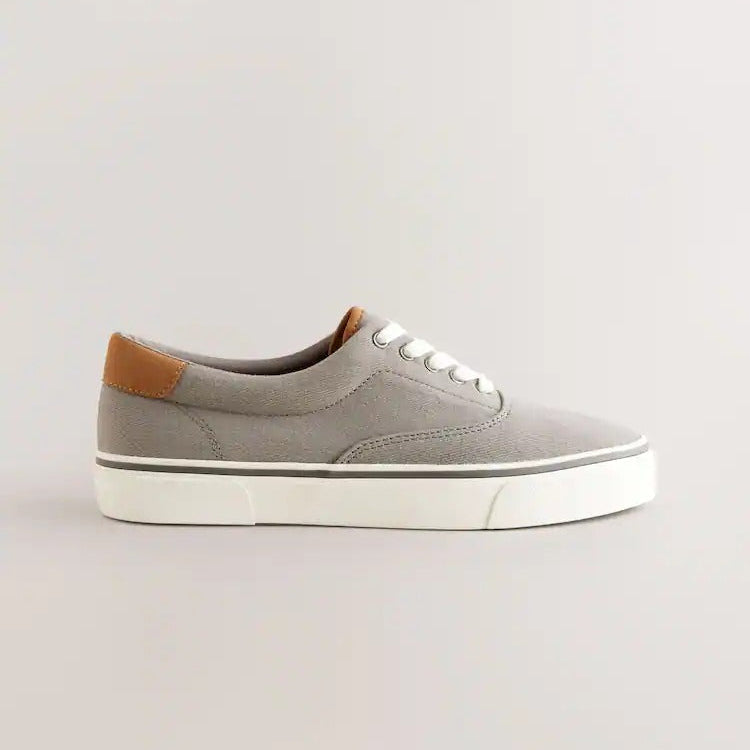 NEXT Canvas CVO Trainers Grey