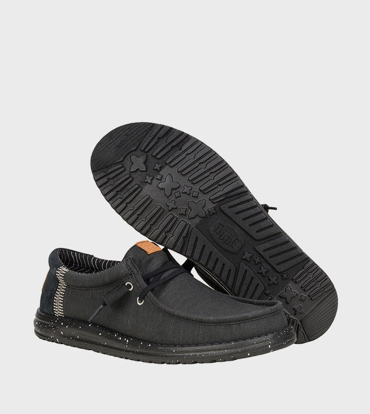 HEY DUDE Wally Elevated Logo Badge Slip-On Shoes