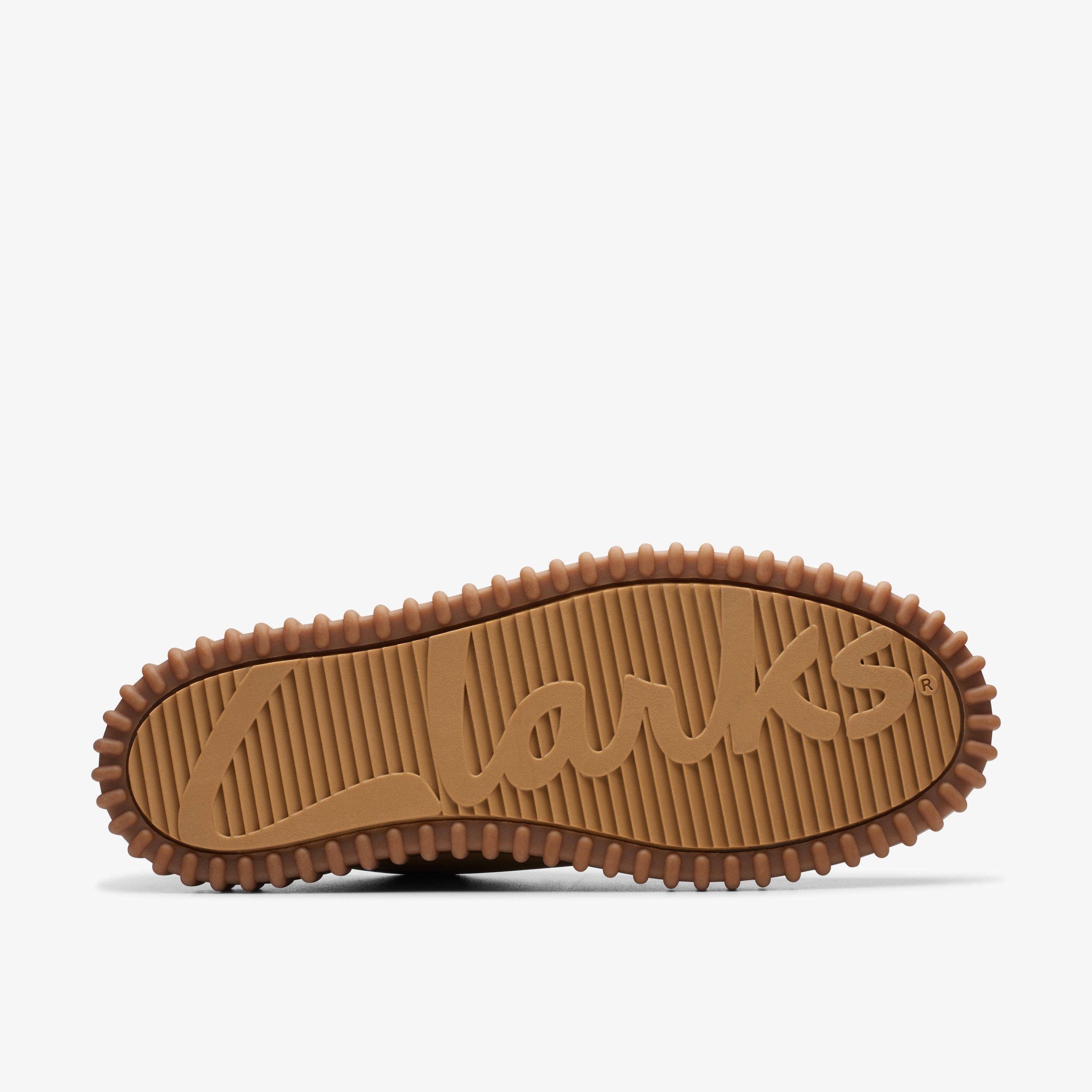 Clarks Torhill Lo Dark Sand Suede Lace Up Casual Shoes