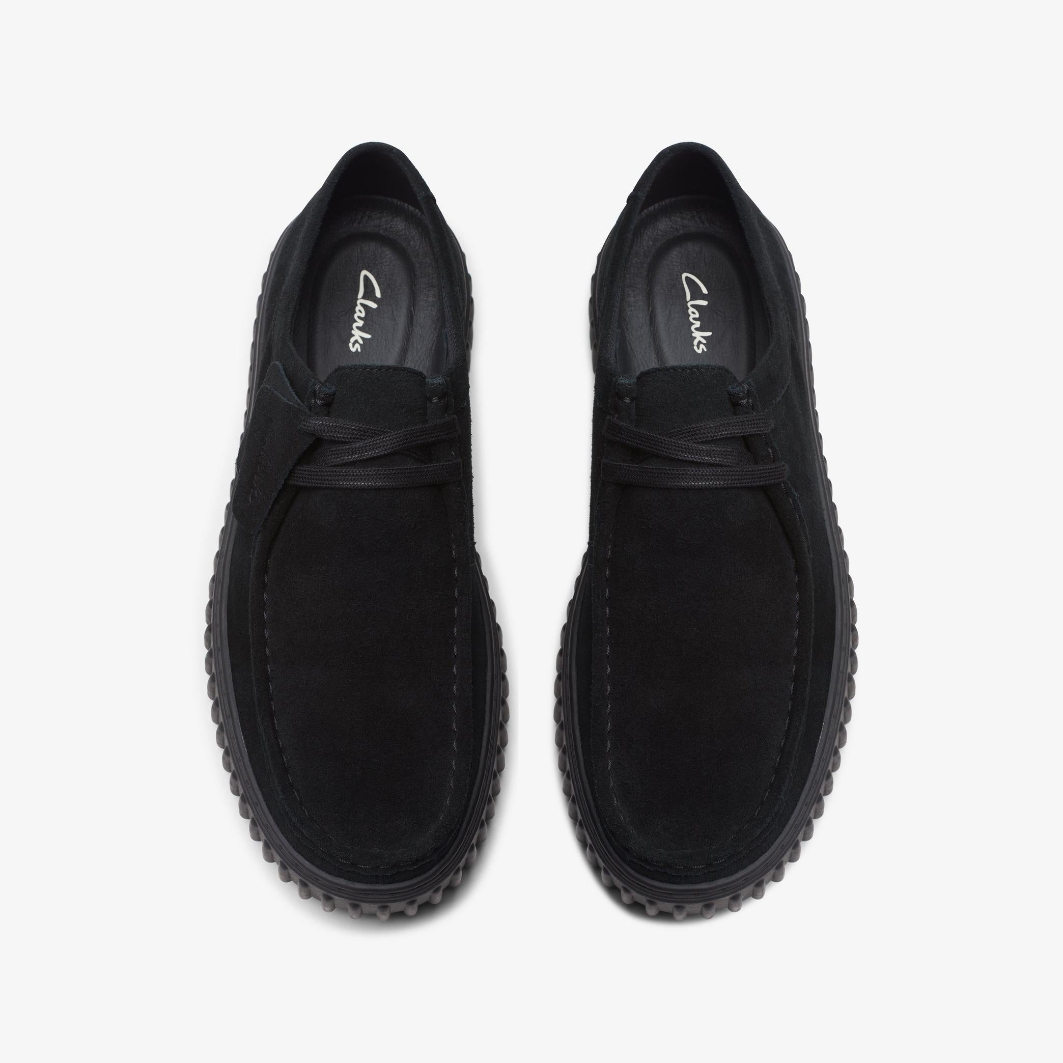 Clarks Torhill Lo Dark Sand Suede Lace Up Casual Shoes