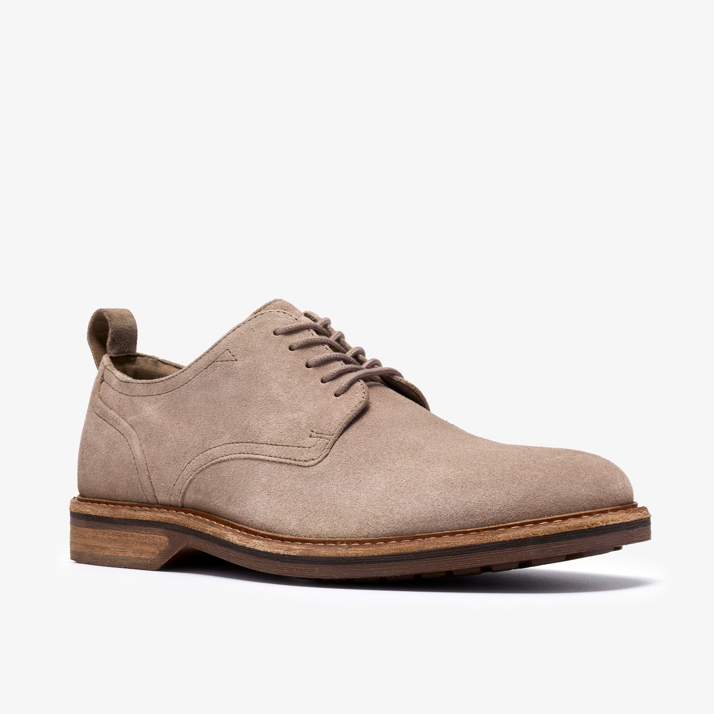 Clarks Aldwin Lace Suede Derby Shoes