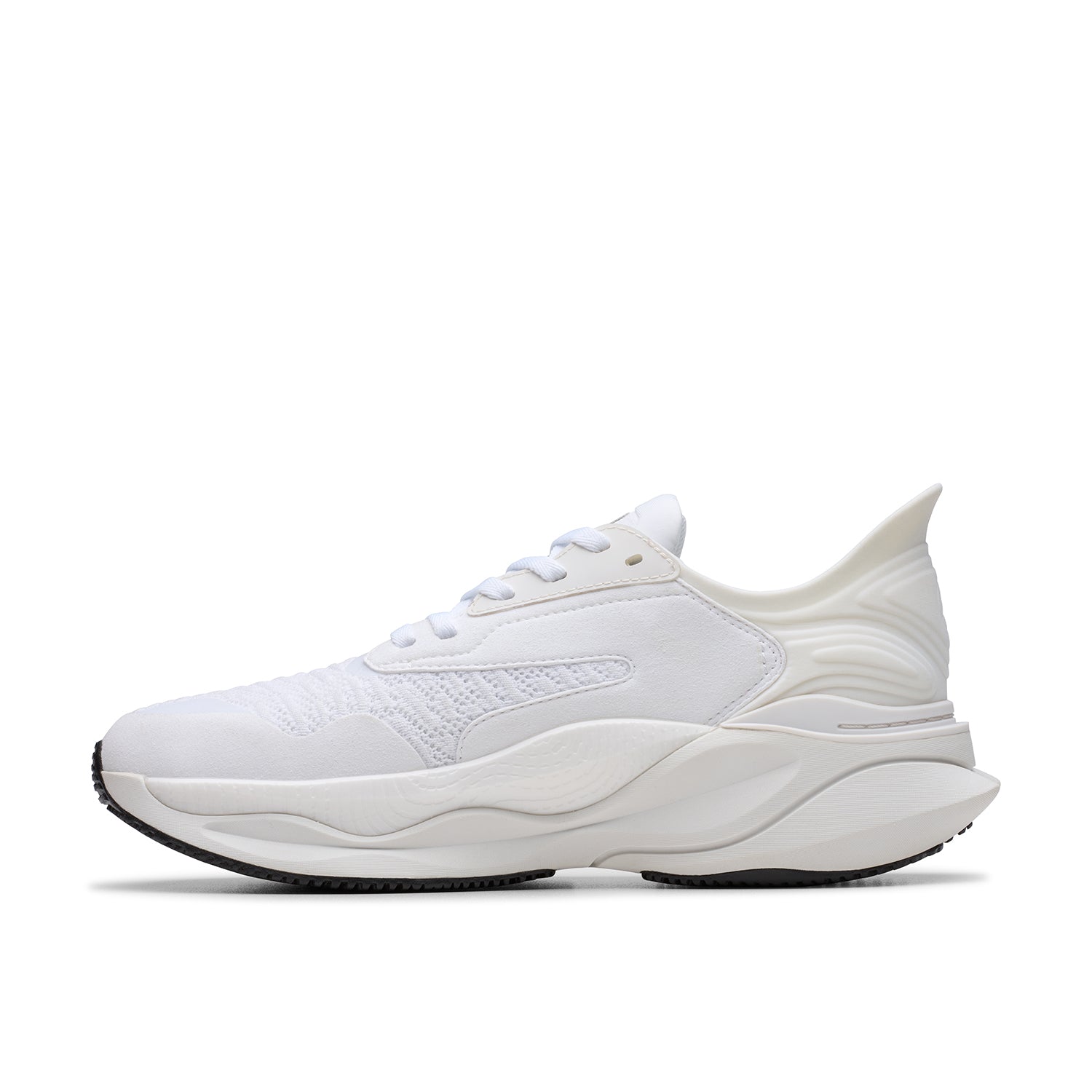 Clarks Pace Men's Comfortable Tech‑Boosted Trainers White Style