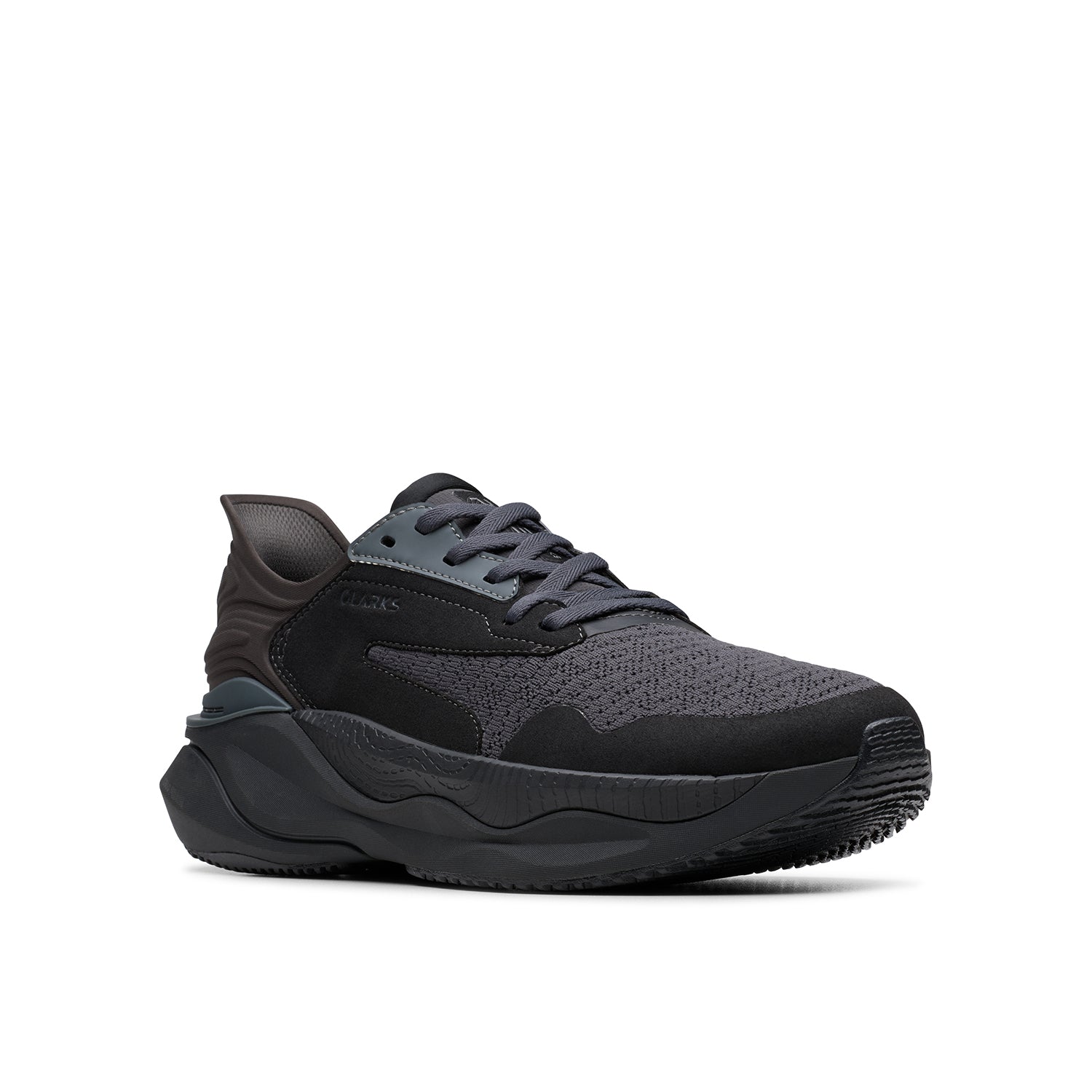 Clarks Pace Men's Comfort Trainers Black