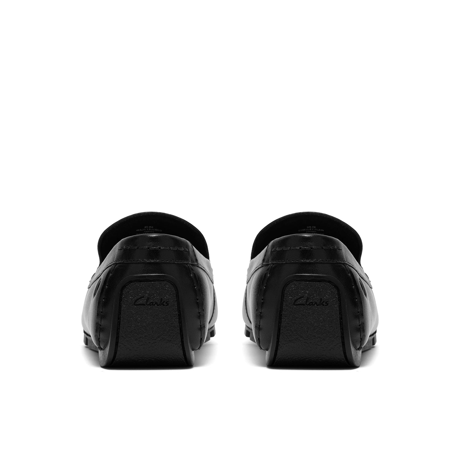 Clarks Corsley Plain Black Leather Men's Shoes