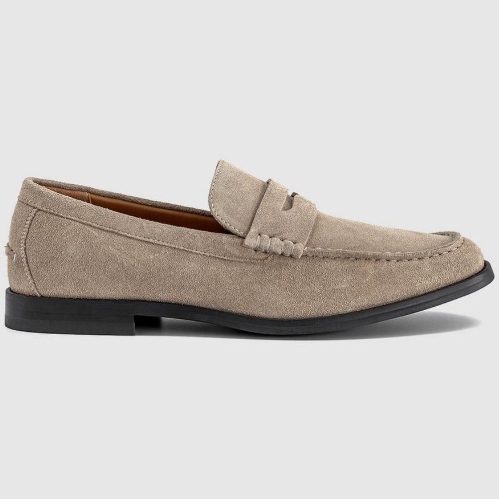 OFFICE Marcel Men's Round Toe Penny Loafers Beige