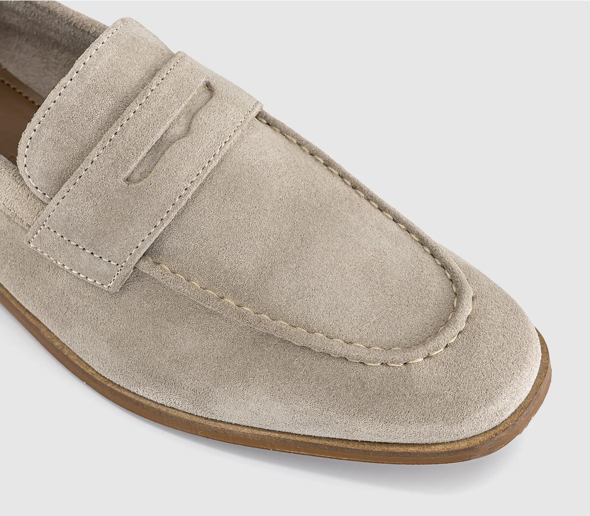 OFFICE Cheshire Men's Penny Loafers Beige Suede