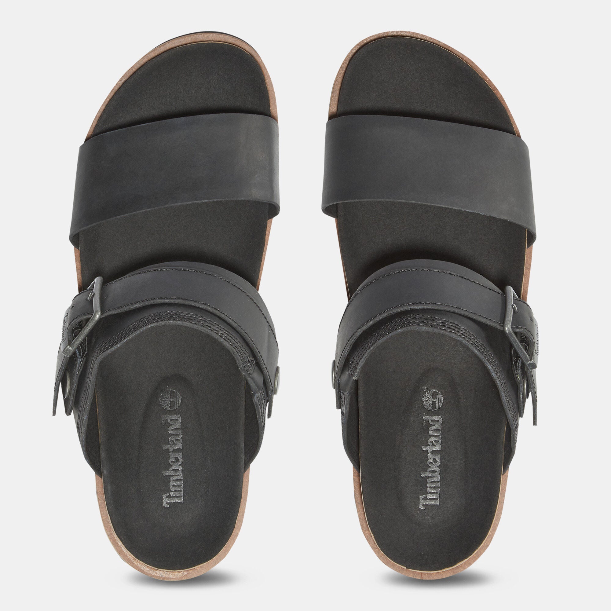 Timberland Men's Amalfi Vibes 2-Band Sandals Black