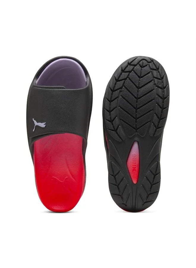 Puma Unisex Casual NITROcat Slide Sandals Moody Gray Light Lavender Ultra Red