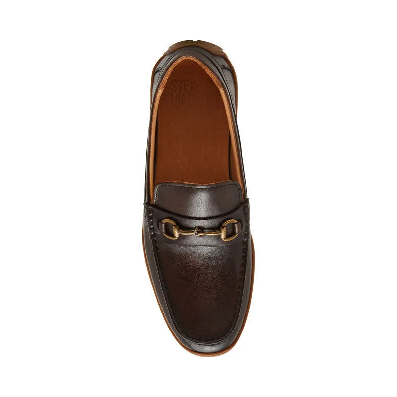 Steve Madden Metal Accent Loafers for Men Brown