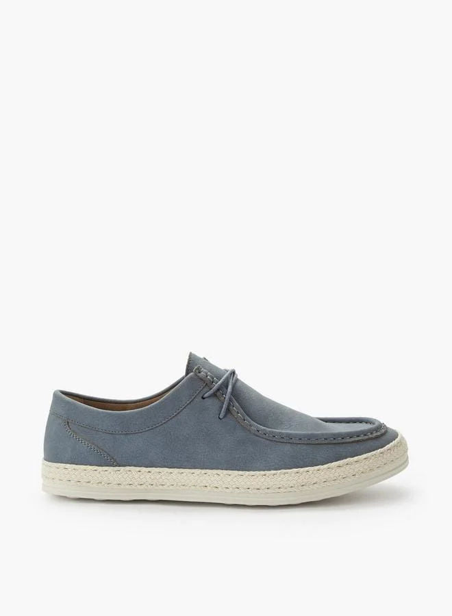 Peppermint Men Lace-Up Espadrilles Blue