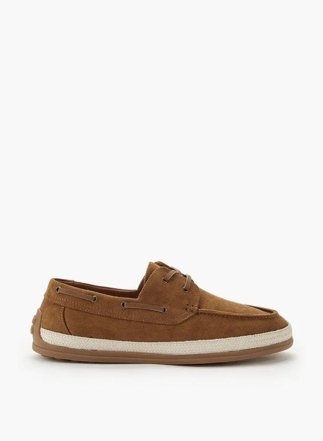 Peppermint Men Lace-Up Espadrille Boat Shoes