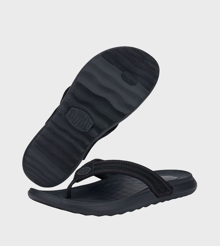 Hey Dude Myers Classic Flip-Flops Black