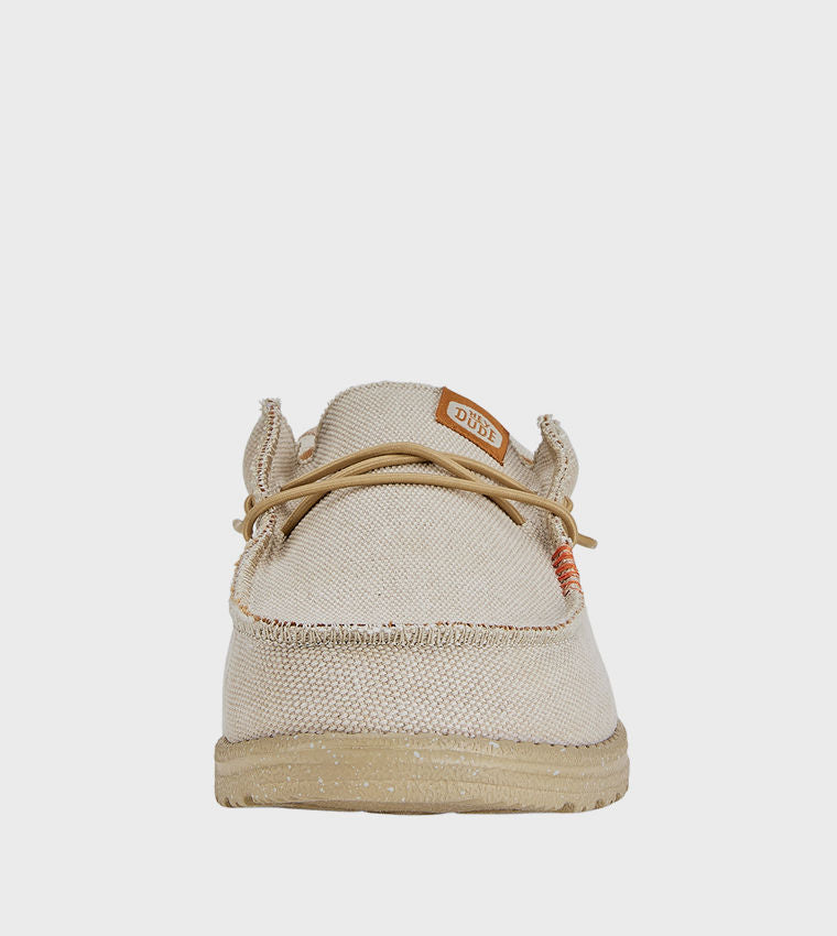 HEY DUDE WALLY Coastline Jute Slip-On Shoes Beige