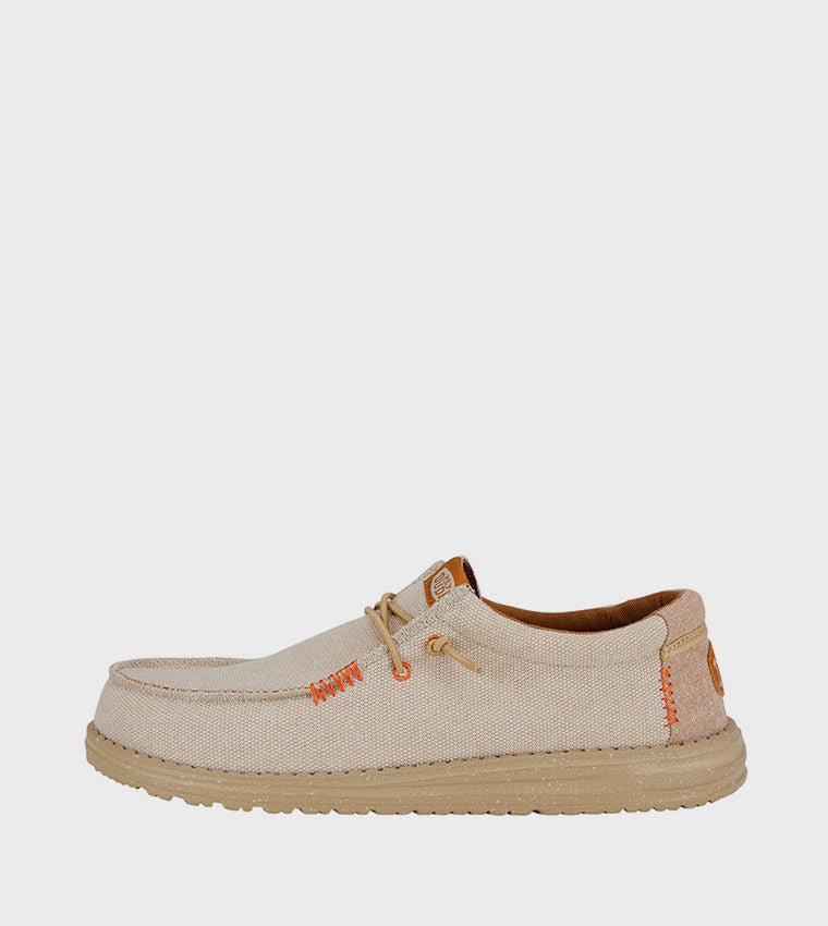 HEY DUDE WALLY Coastline Jute Slip-On Shoes Beige