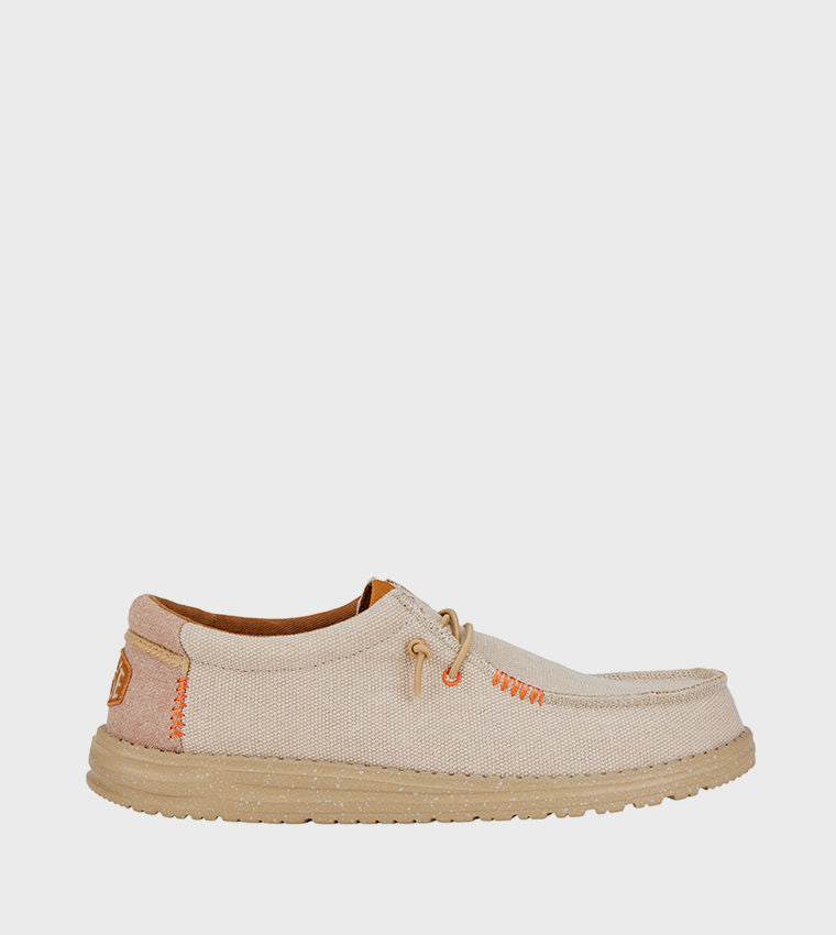 HEY DUDE WALLY Coastline Jute Slip-On Shoes Beige