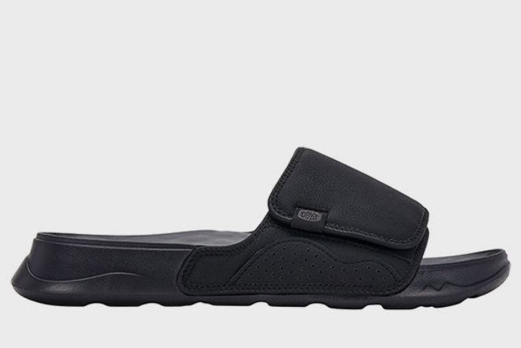 HEY DUDE SOUTH SHORE Classic Slides Soft Footbed Black
