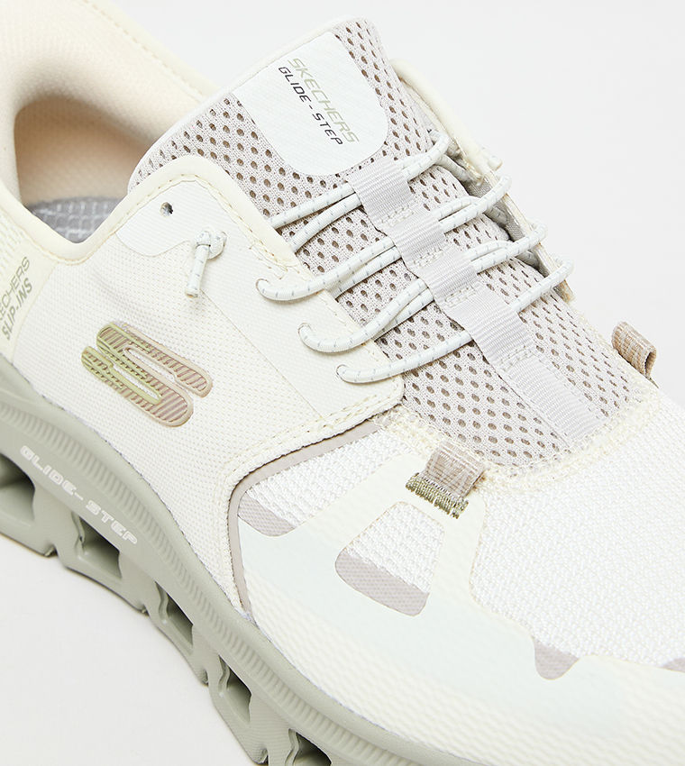 Skechers Men Casual GLIDE-STEP PRO Runner Sneakers Off White 232930-NAT_Off-White