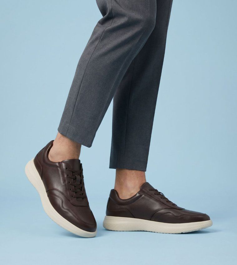 Aldo ANTLEY Brown Men's Stylish Low‑Top Lace‑Up Sneakers