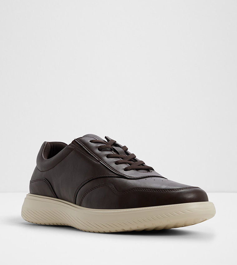 Aldo ANTLEY Brown Men's Stylish Low‑Top Lace‑Up Sneakers