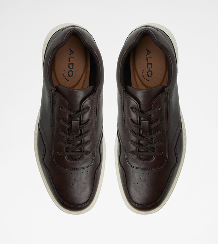 Aldo ANTLEY Brown Men's Stylish Low‑Top Lace‑Up Sneakers