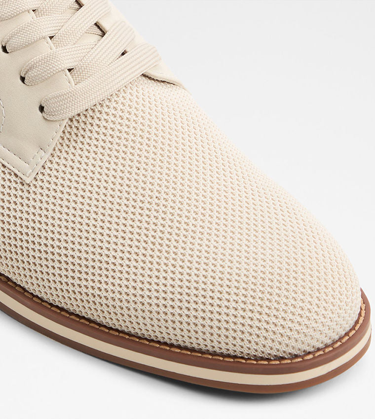 Aldo CCORBY Textured Round Toe Lace Up Shoes Beige