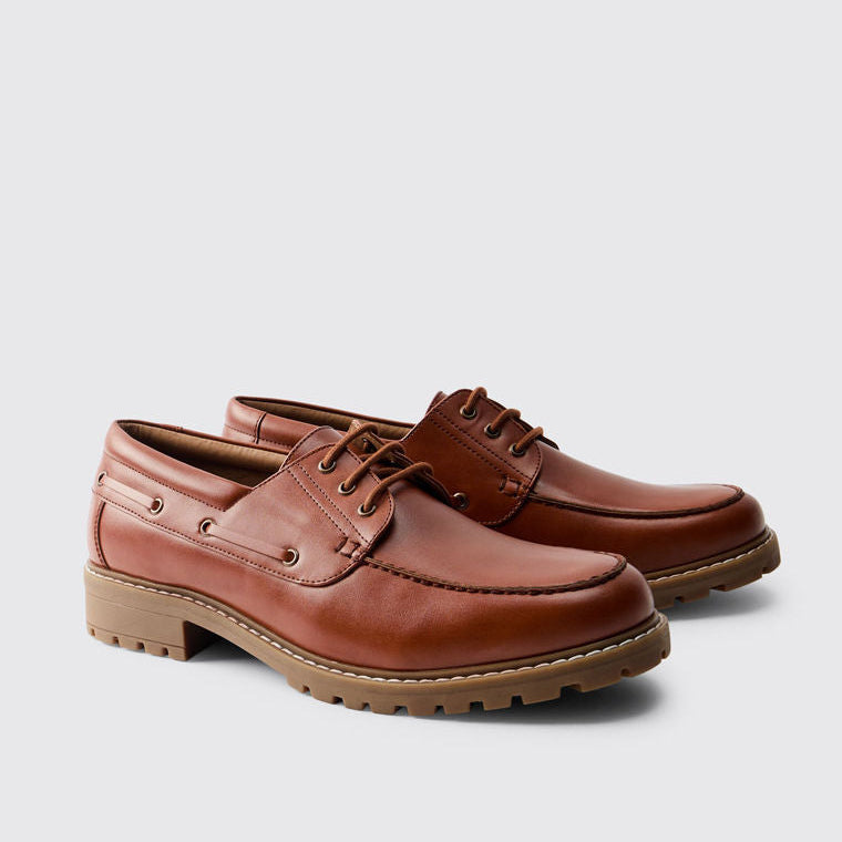 boohooMAN Solid PU Boat Shoes