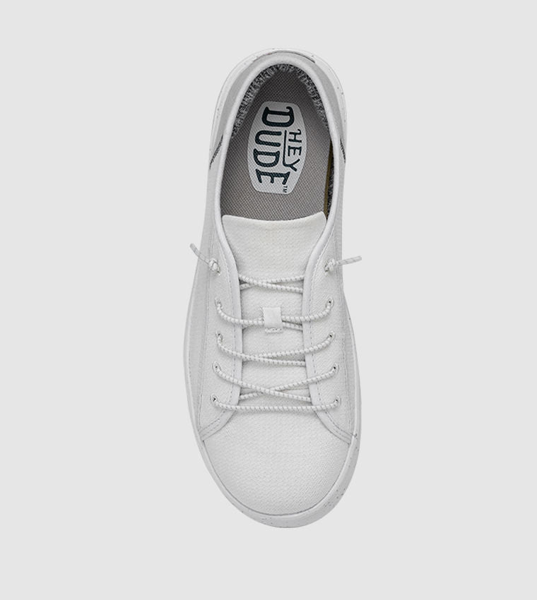 Hey Dude Cody Mesh Low-Top Casual Shoes Off White