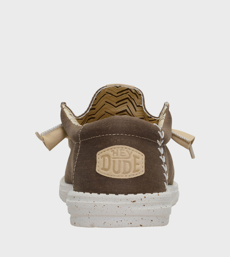 HEY DUDE Men Casual WALLY Stretch Canvas Slip-On Shoes
