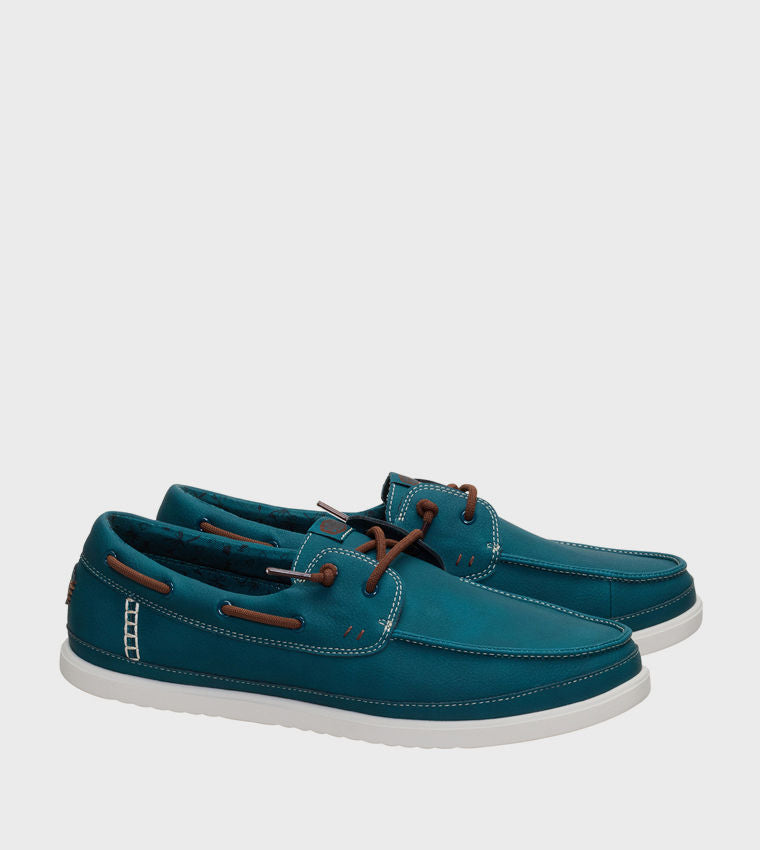 HEY DUDE Men Casual HARBOR Lo Classic Slip-On Shoes Green