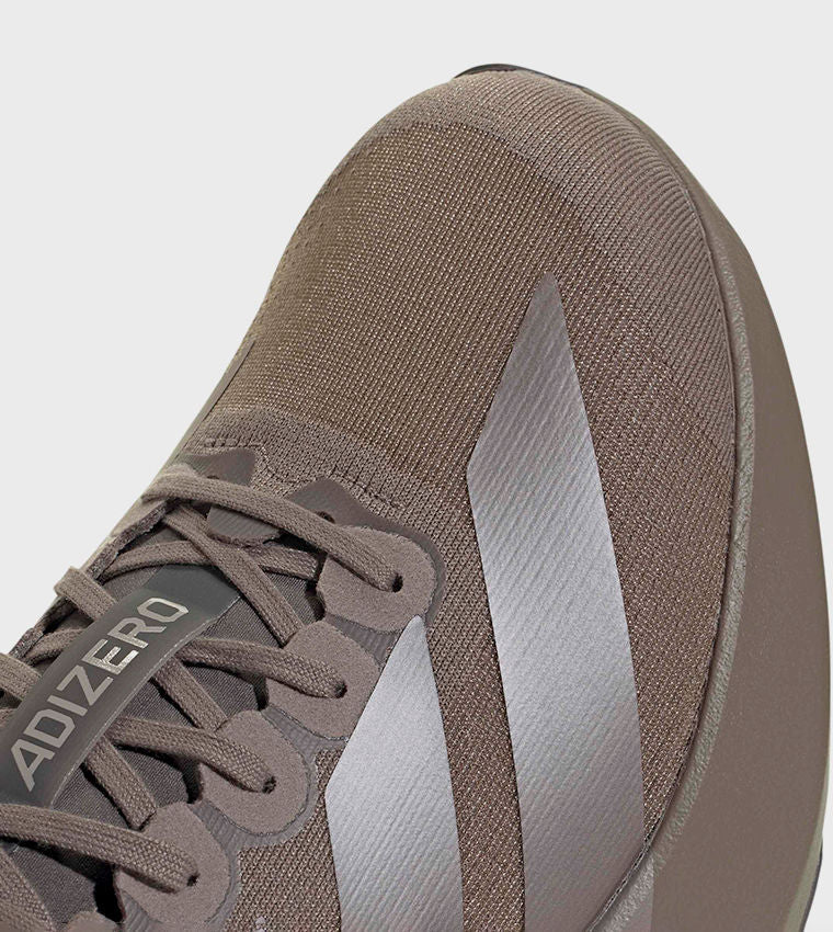 Adidas Adizero Evo SL Stripe Detail Running Shoes Brown