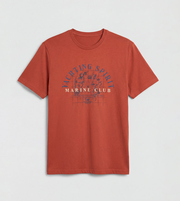 Printed Short Sleeves Casual T-Shirt