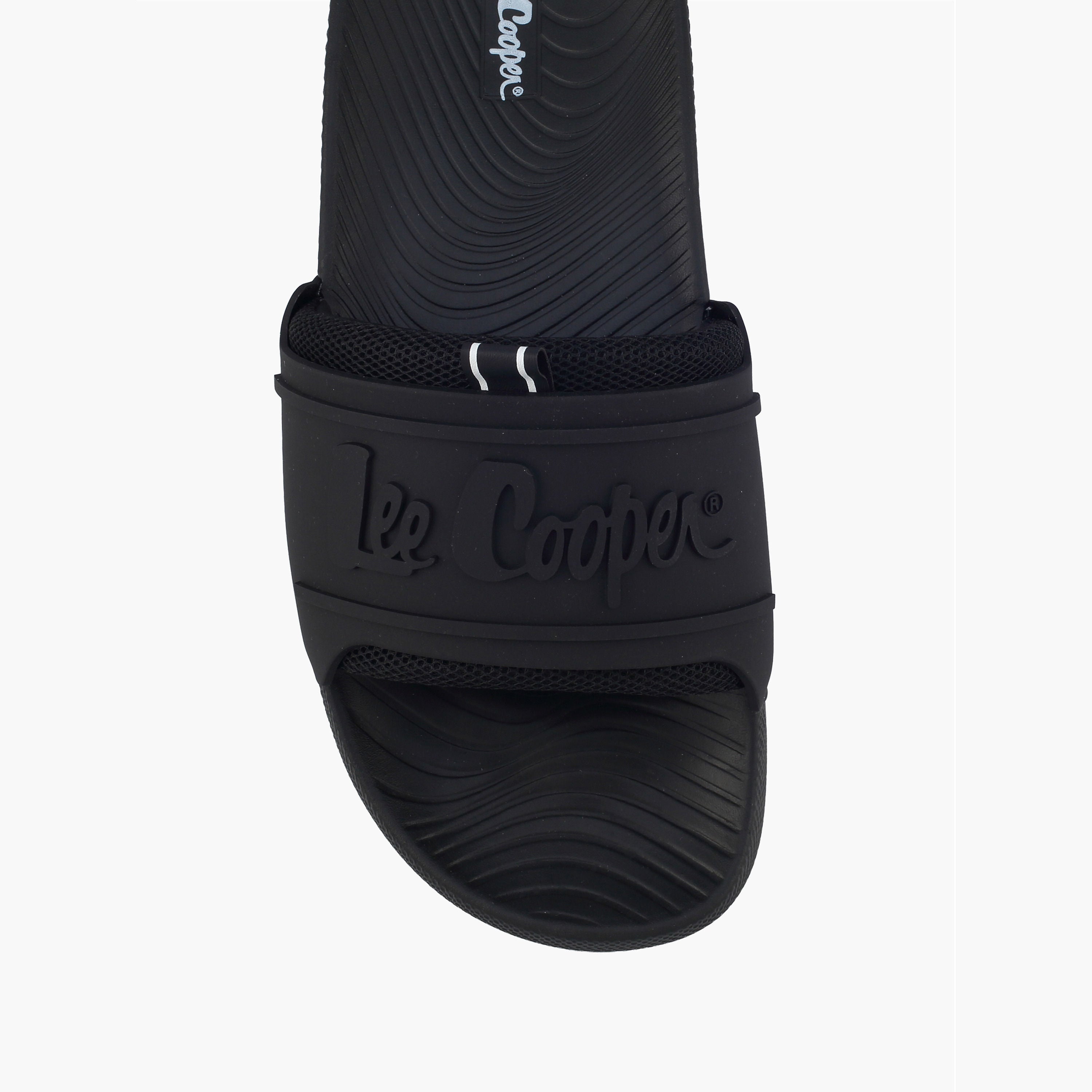 Lee Cooper Men Casual Embossed Slides 951718ABLACK