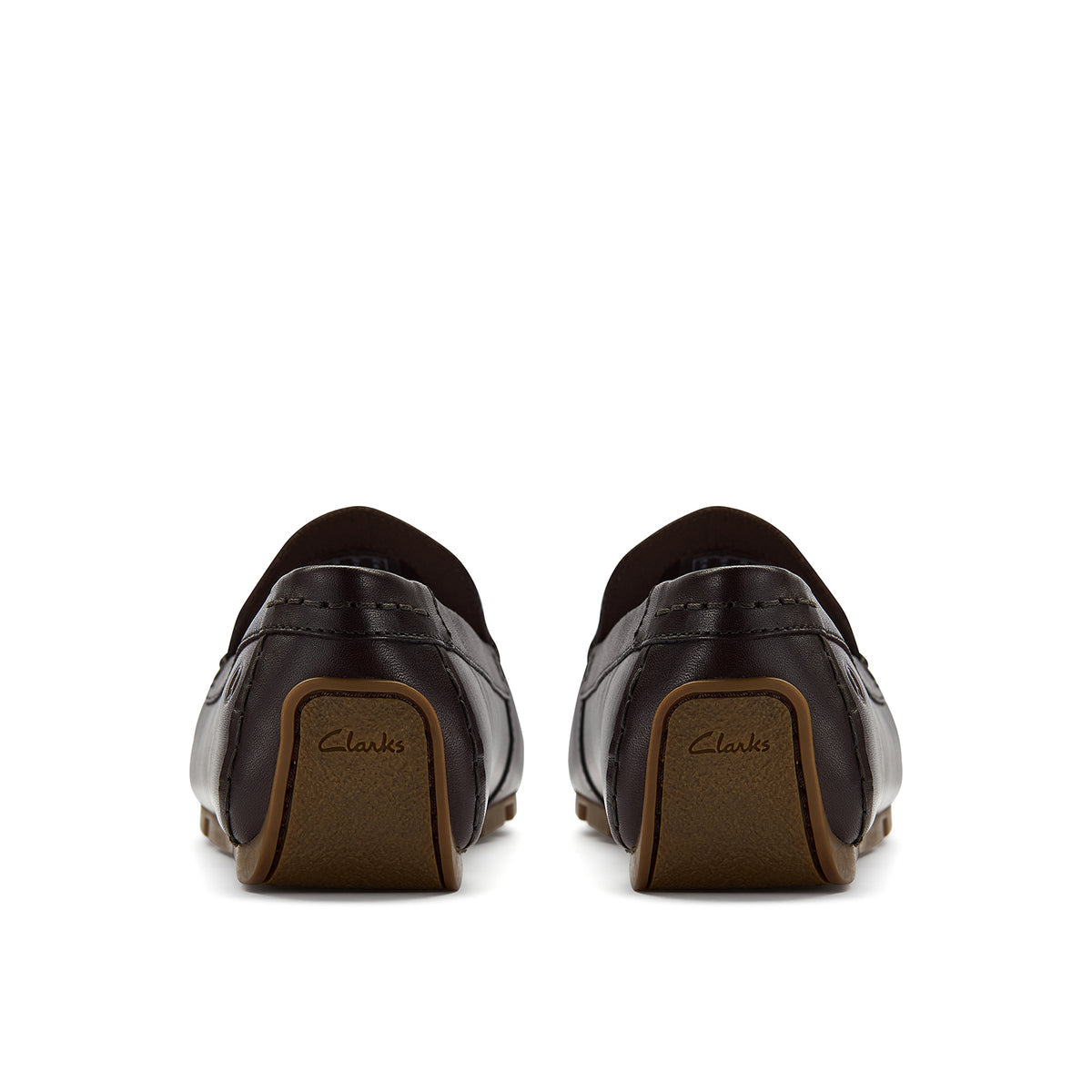 Clarks Corsley Plain Men's Slip-On Shoes Dark Brown Leather