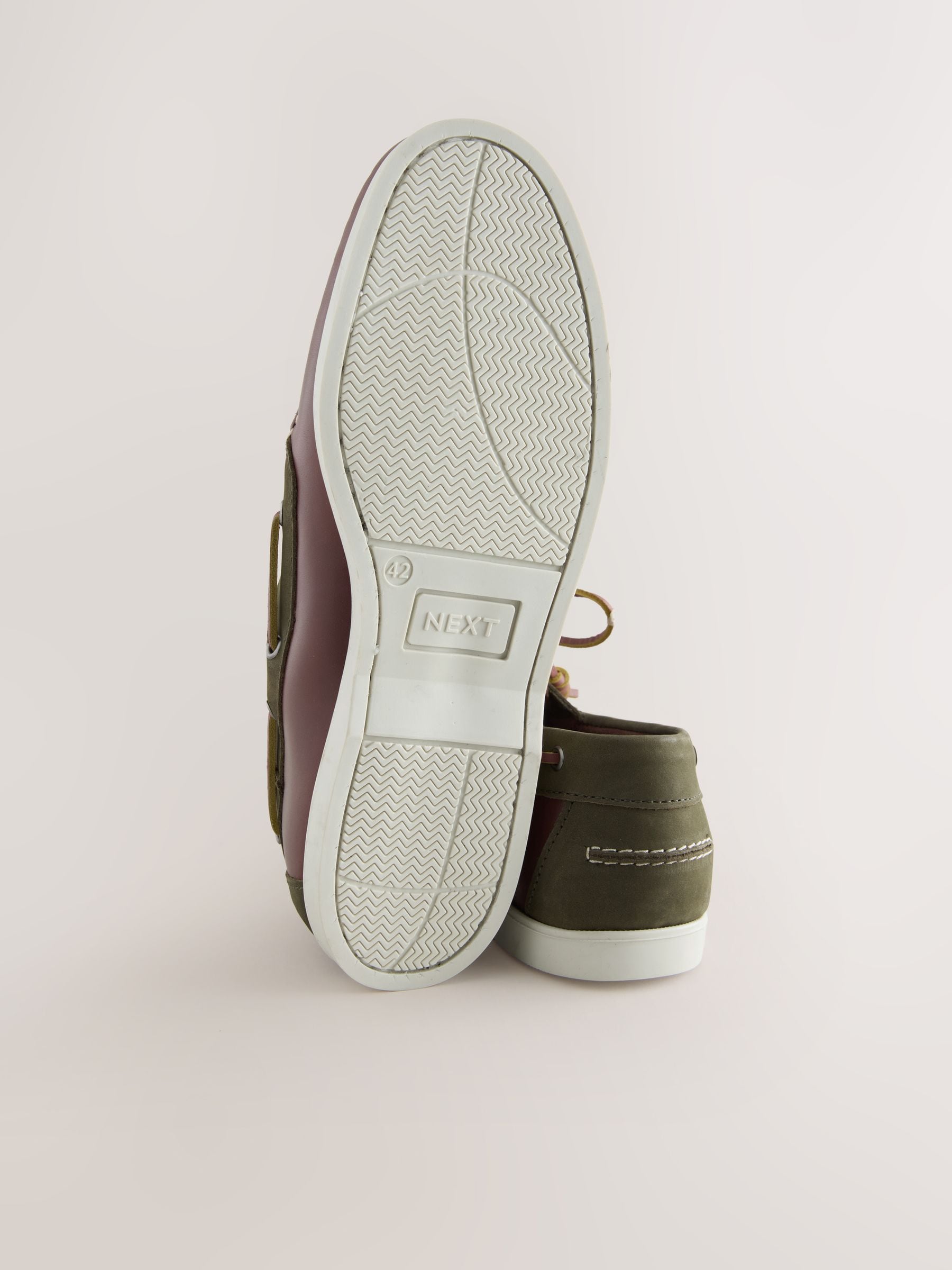 Next Signature Leather Boat Shoes Men's Brown