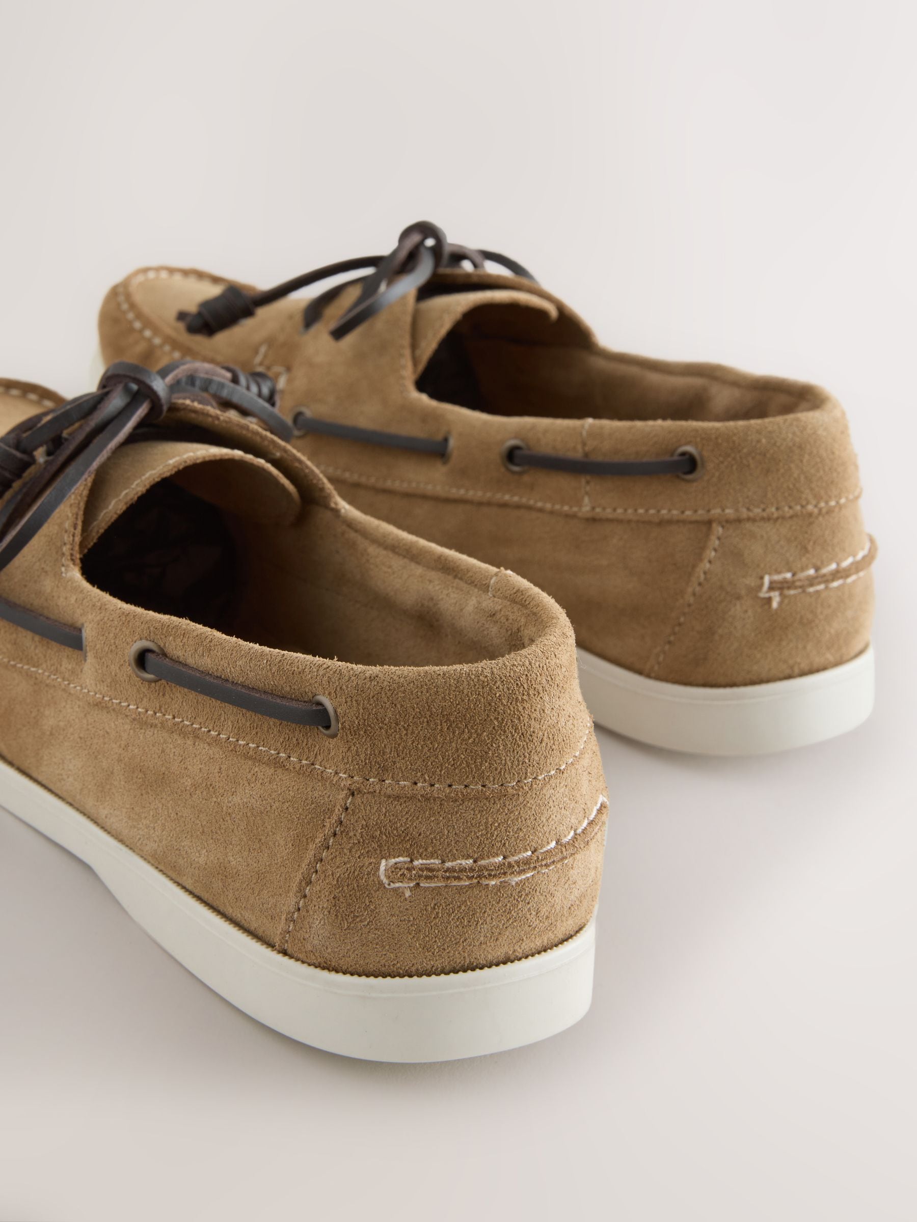 Next Stone Signature Leather Boat Shoes For Men, Premium