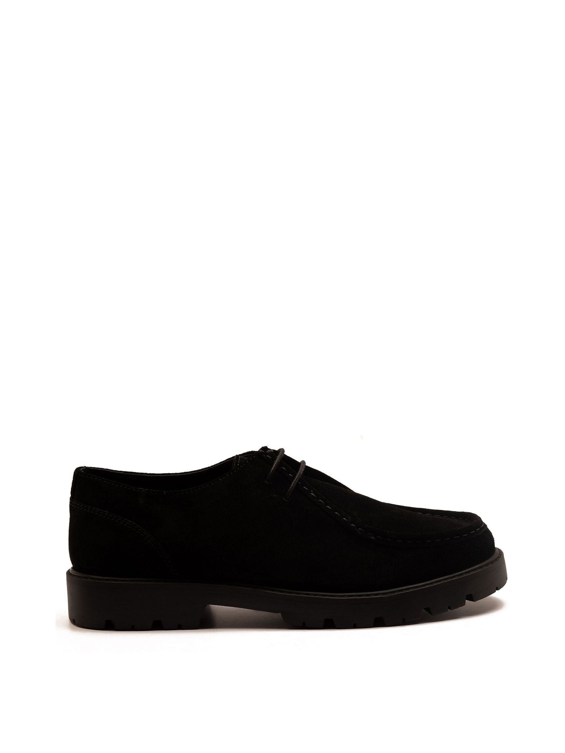 Off The Hook Jovi Suede Moc Toe Shoes with Lug Sole